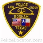 Bonham Police Department Patch