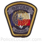 Bryan Police Department Patch