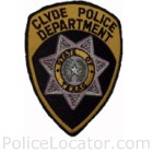 Clyde Police Department Patch