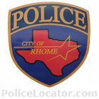 Rhome Police Department Patch
