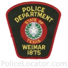 Weimar Police Department Patch