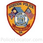 Gordon Police Department Patch