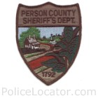 Person County Sheriff's Office Patch