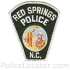 Red Springs Police Department Patch