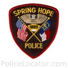 Spring Hope Police Department Patch