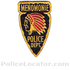 Menomonie Police Department Patch