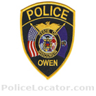 Owen Police Department Patch