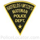 Matewan Police Department Patch