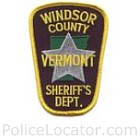 Windsor County Sheriff's Department Patch