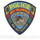 West Yellowstone Police Department Patch