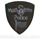 Mt. Sterling Police Department Patch