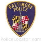 Baltimore City Police Department Patch