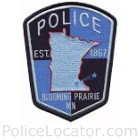 Blooming Prairie Police Department Patch