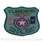 Claremore Police Department Patch