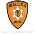 McAlester Police Department Patch