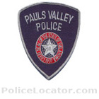Pauls Valley Police Department Patch