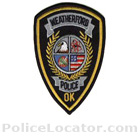 Weatherford Police Department Patch
